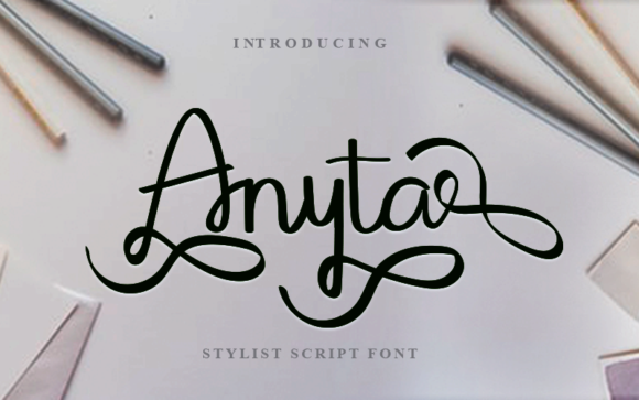 Anyta: A Script Amp Font for Elegant Branding