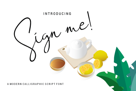 Bring Elegance to Your Creations with Sign Me Font