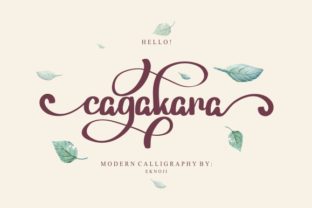 Cagakara: A Sweet, Soft Hand-Lettered Typeface for Creative Projects