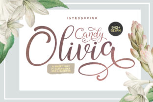 Candy Olivia: A Charming Handwritten Font for Crafters
