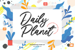Discover Daily Planet: A Charming Handwritten Font for Branding