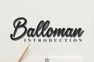 Discover the Charm of Balloman: A Script Font for Editorial Design