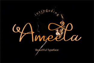 Discover the Elegance of Ameela: A Charming Handwritten Font