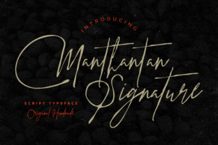 Manthantan Signature: A Charming Script Font for Web Design