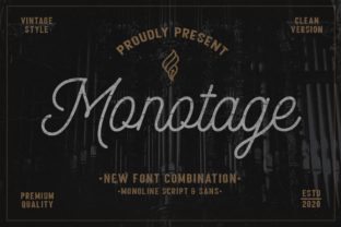 Monotage: A Modern Duo Font for Web Design