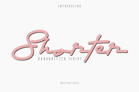 Shorter: A Charming and Modern Font for Creative Campaigns