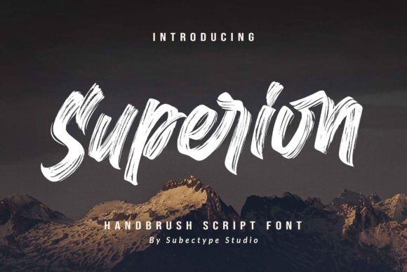 Superion: A Handwritten Font for Polished Branding