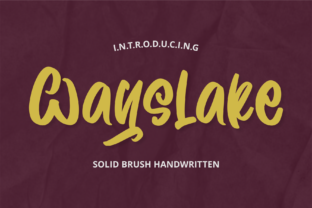 Wayslake: A Friendly Handwritten Font for Engaging Visuals