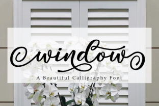 Window: A Charming Script Font for Editorial Design